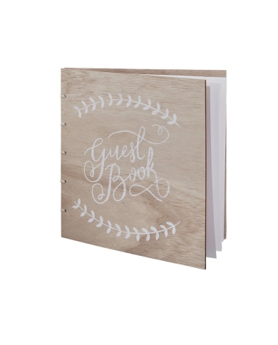 Holz-Gästebuch 'Guest Book' - The-Weddingshop.ch
