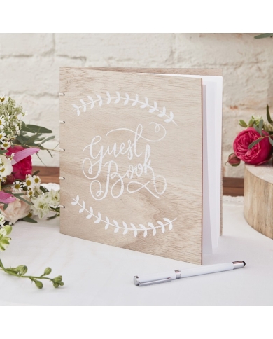 Livre d'or 'Guest Book' - bois - The-Weddingshop
