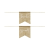 Stuhlschilder 'Bride & Groom' - Jute