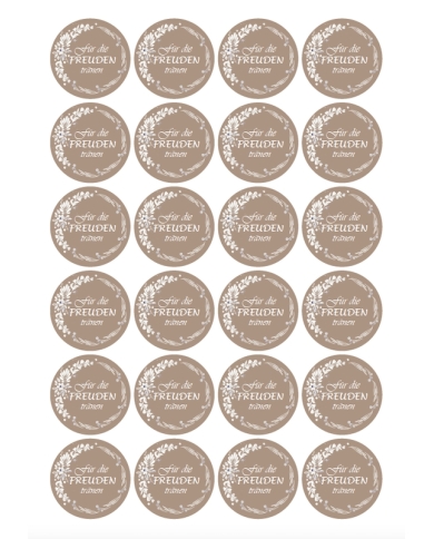 Aufkleber 'Für Deine Freudentränen - Vintage' DE