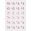 Autocollant 'Cigogne avec cœur - It's a Girl' - The-Weddingshop