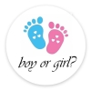 Autocollant 'boy or girl?'