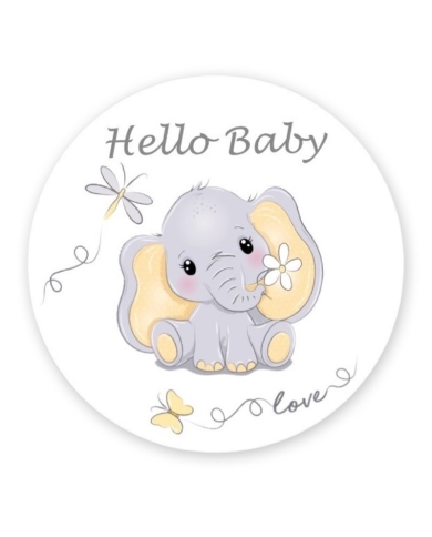 Autocollant 'Hello Baby'