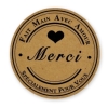 Aufkleber 'Merci'