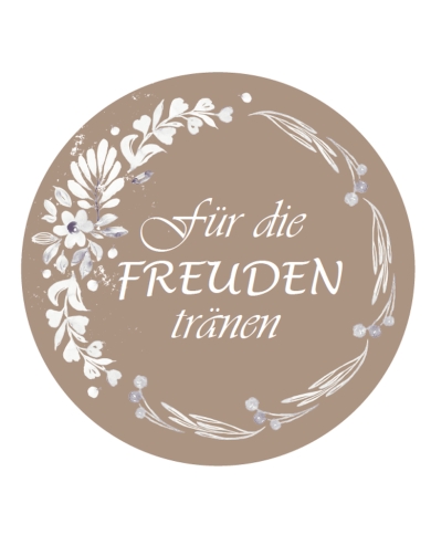 Aufkleber - Für Freudentränen - The-Weddingshop.ch