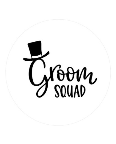 Polterabend - Aufkleber Set 'Groom Squad' - The-Weddingshop