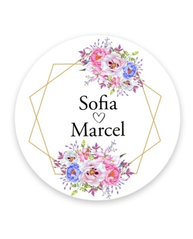 Aufkelber personalisiert 'Monogram'