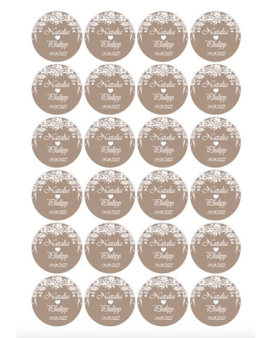 Aufkleber personalisiert 'Vintage'