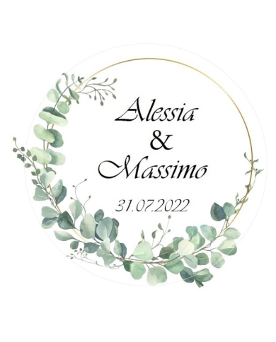 Aufkleber personalisiert 'Eucalyptus'