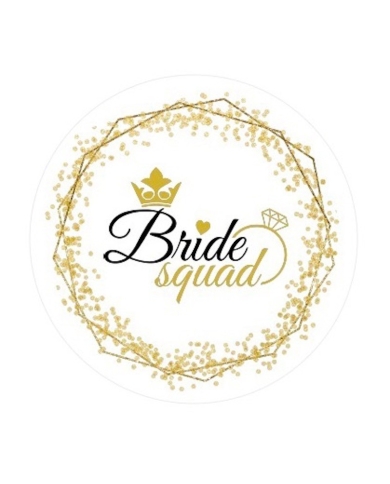 Aufkleber Set 'Bride Squad - gold'
