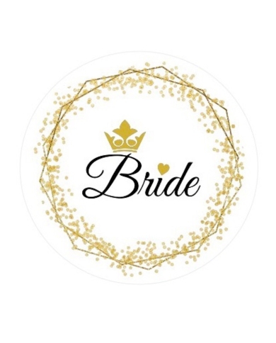 Aufkleber Set 'Bride Squad - gold'