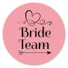 Aufkleber Set 'Team Bride - Heart'
