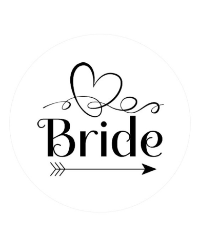 Set Autocollant 'Team Bride - Heart'