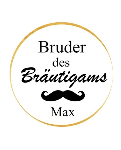 Aufkleber Set 'Team Bräutigam' - personalisiert