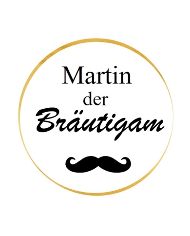 Polterabend - Aufkleber Set 'Team Bräutigam' - personalisiert - The-Weddingshop