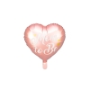 Folienballon Herz 'Mom to be' - rosa