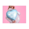 Folienballon Herz 'Mom to be' - blau