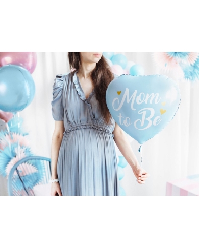 Ballon 'Mom to Be' – Cœur bleu