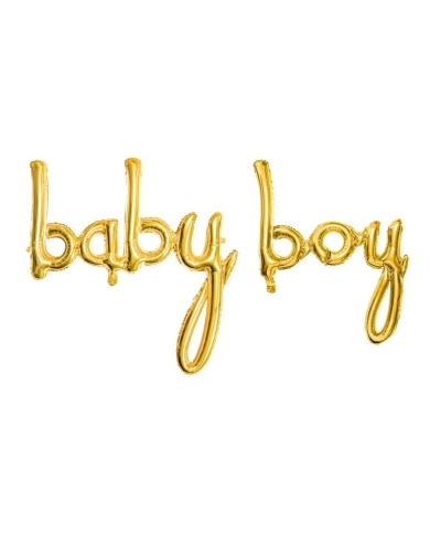 Folienballon 'Baby boy' - gold