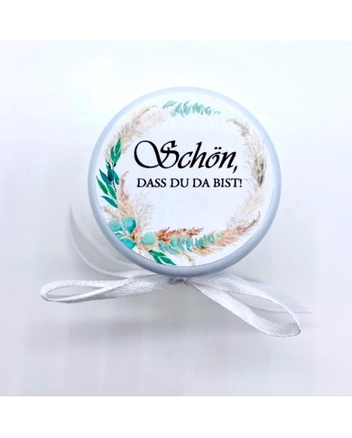Miniglas 'Schön dass du da bist - Pampas'