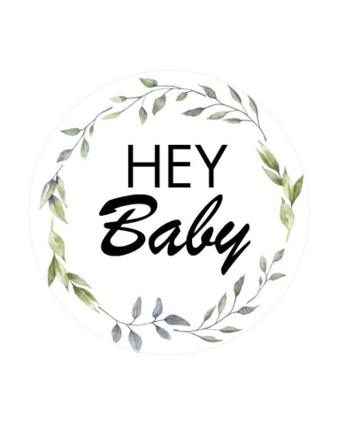 Aufkleber 'Hey Baby'