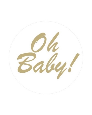 Aufkleber 'Oh Baby'