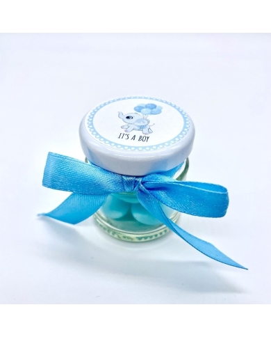 Pot à dragées 'Eléphant de bébé - It's a Boy'