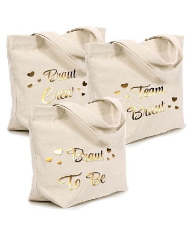 Photo thermocollant 'Team Braut' - or