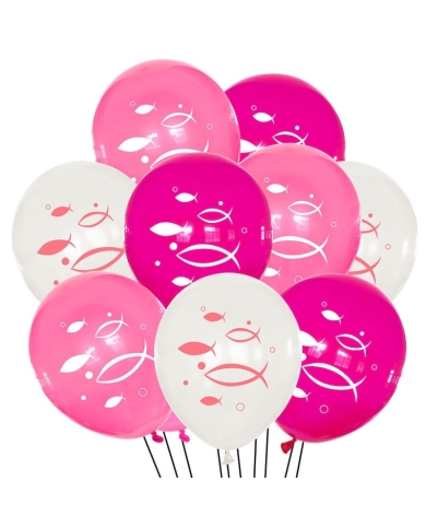 Deko Set 'Fisch Motiv' - rosa