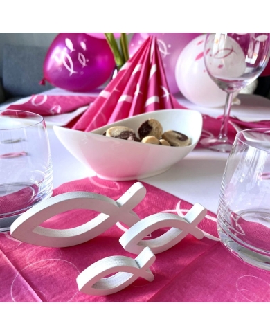 Deko Set 'Fisch Motiv' - rosa