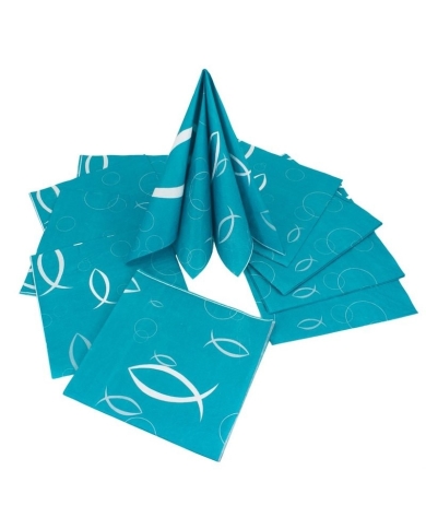 Set déco 'Motif poisson' - bleu