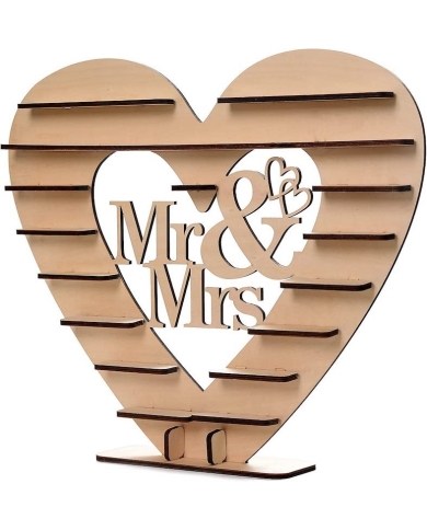 Présentoir Coeur en bois pour Chocolat  - The-Weddingshop