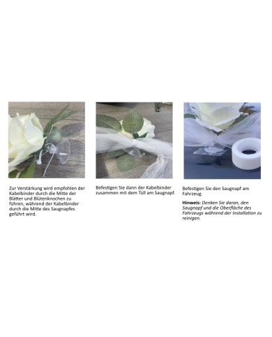 Autogirlande 'Rosen' - Blau