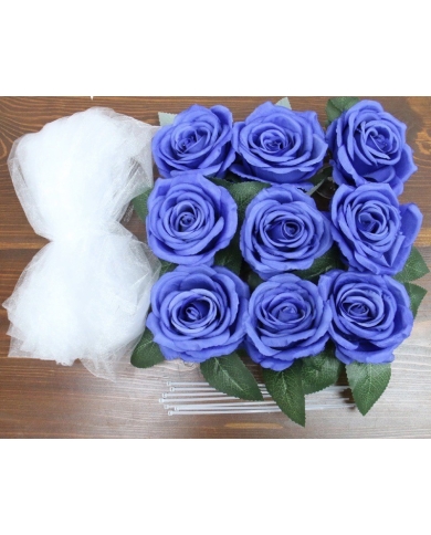 2 Guirlandes 'Roses' - Bleu - The-Weddingshop