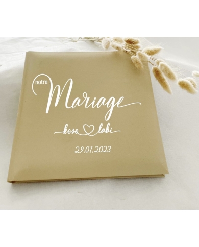 Gästebuch personalisiert 'Notre Mariage' - The-Weddingshop