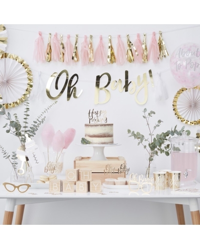 Guirlande Tassel rose/dorées - The-Weddingshop