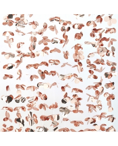 Rideau de Fleurs Brillantes Rose Gold