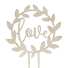 Cake Topper 'Love' - Holz