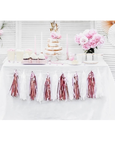 Tassel-Girlande roségold