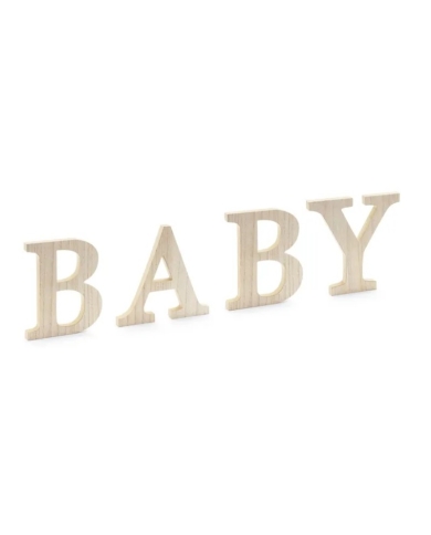 Grosse Holzbuchstaben 'Baby'