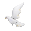 Folienballon 'Taube weiss & gold'