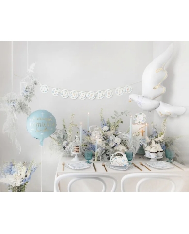 Ballon 'Colombe blanche et dorée'