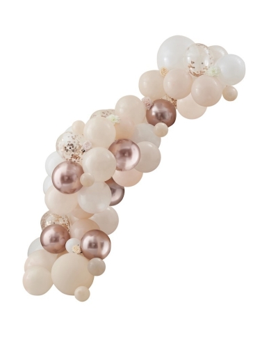 Ballongirlanden-Set mit Kunstblumen (70-tlg.)