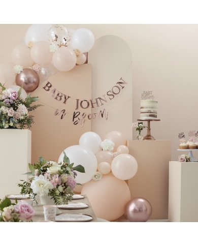 Kit Arche Ballons avec fleurs artificielles (70 pcs.)