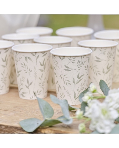 Gobelet en carton 'Christening' (8 pièces)