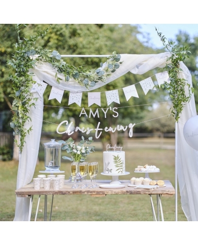 Girlande 'Christening' personalisierbar