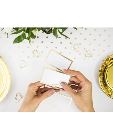 Tischkartenhalter 'Heart' - Gold (10 Stück)