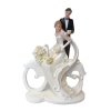 Grosse Tortenfigur 'Brautpaar auf dem Fahrrad' - The-Weddingshop