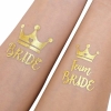 Tatouage 'Team Bride Couronne' - or