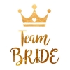 Tattoo 'Team Bride Krone' - gold